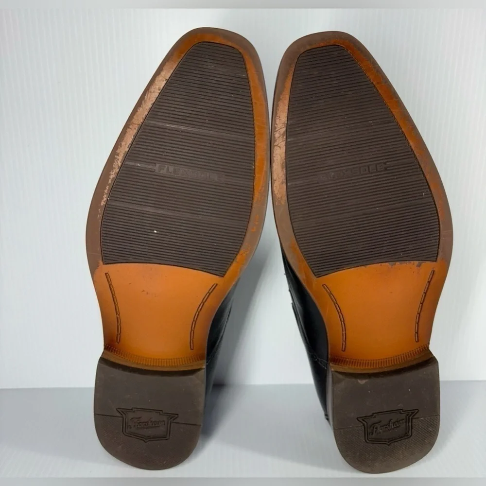 Florsheim Shoes Mens 7 Leather Postino Moc Toe Venetian Slip On Loafer Office